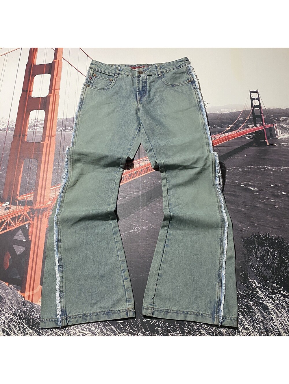 VTG Y2K Parasuco Ergonomic Jeans Womens Sz 27 Fits 30x32 Flared Denim Hong Kong